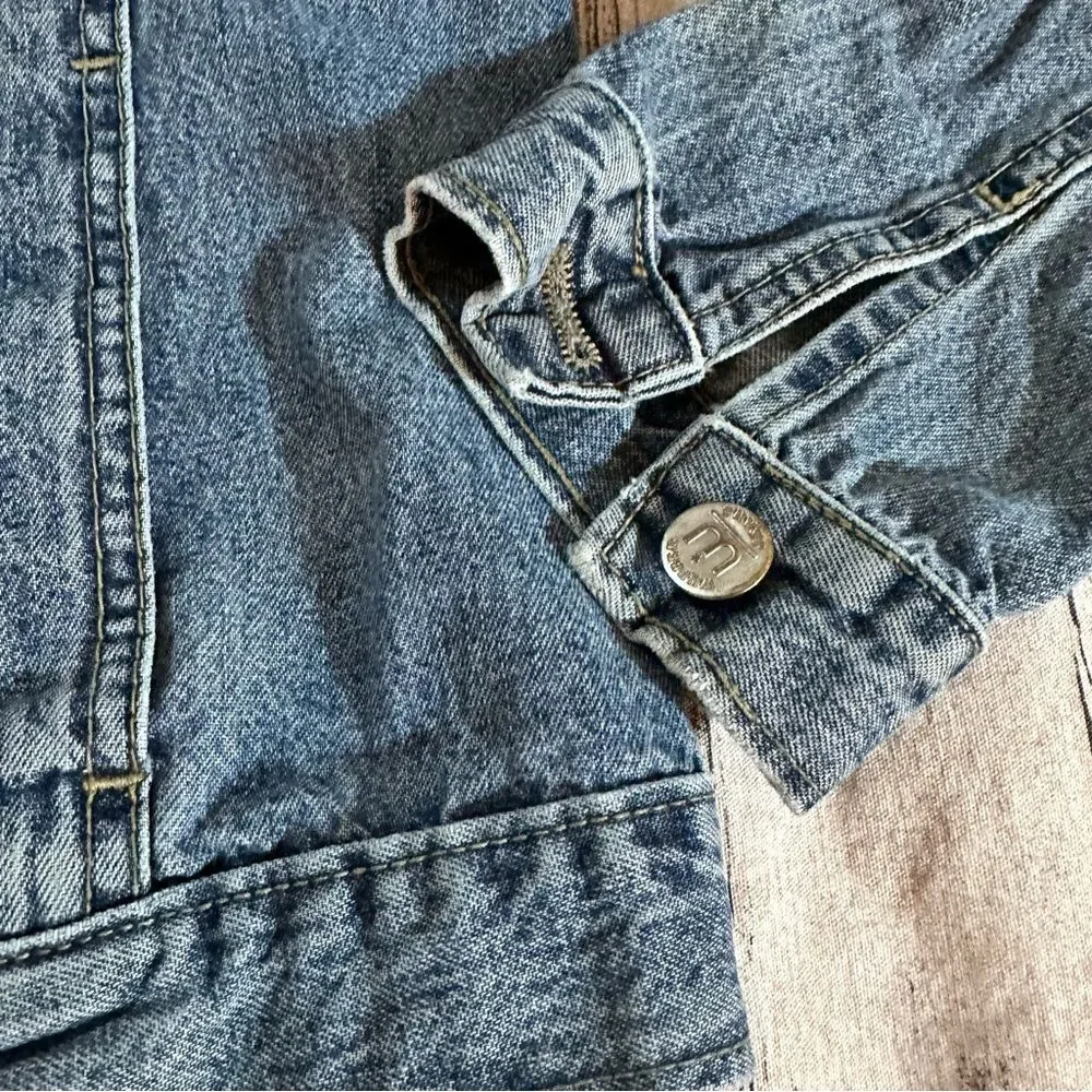 Wupper Jeans 100% Cotton Denim Jacket Size 2 ~Small